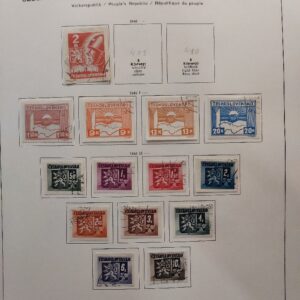 Tsjechoslowakije 1945-1972 in Schaubek album